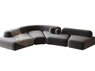 Modern Curved Sofa Multiplayer Sofa model