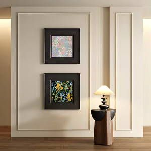 Middle Ancient Style Decorative Painting 3d model