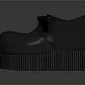 Black Platform Shoes With Bow Detail And Woven Textured Thick Soles
