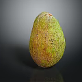 Fresh Ripe Avocado With Green Yellow Skin And Smooth Texture