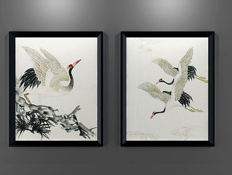 New Chinese Animal Painting Decorative Painting 3d model