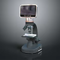 TecnoView Digital Microscope With Built In Screen For Scientific Observation And Research 3d model
