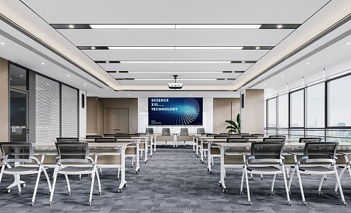 Modern Conference Room Training Room 3d model