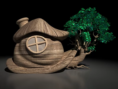 Modern Cartoon Building Snail House 3d model Modern Cartoon Building Snail House 3d model