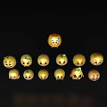 Expression Bag Expression Bag Cartoon Expression Emoji Expression Bag E-commerce Expression Bag Cute Expression Bag Yellow Expression Bag Expression Bag Material 3d model