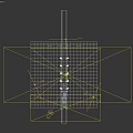 Intelligent Robotic Arms Arranged in Rows in Industrial Setting With Grid Floor and Blue Background
