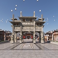 Ancient Architecture Ancient Architecture Archway Ancient Architecture Gate Head Chinese Architecture Ancient Town Ancient Architecture Chinese Architecture Archway 3d model