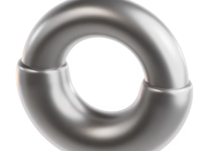 Industrial Equipment Precision Stainless Steel Ring Component For Mechanical Machinery 3d model