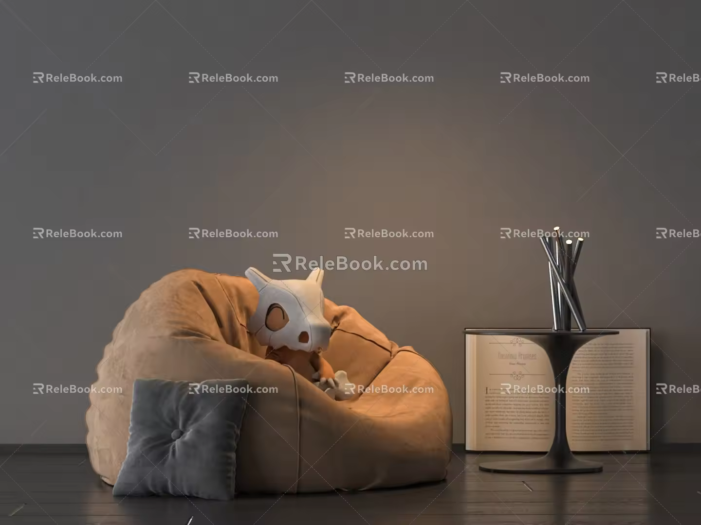 Modern Lazy Sofa Single Sofa 3d model