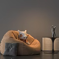 Modern Lazy Sofa Single Sofa 3d model
