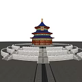 Chinese-style Temple of Heaven Pavilion 3d model