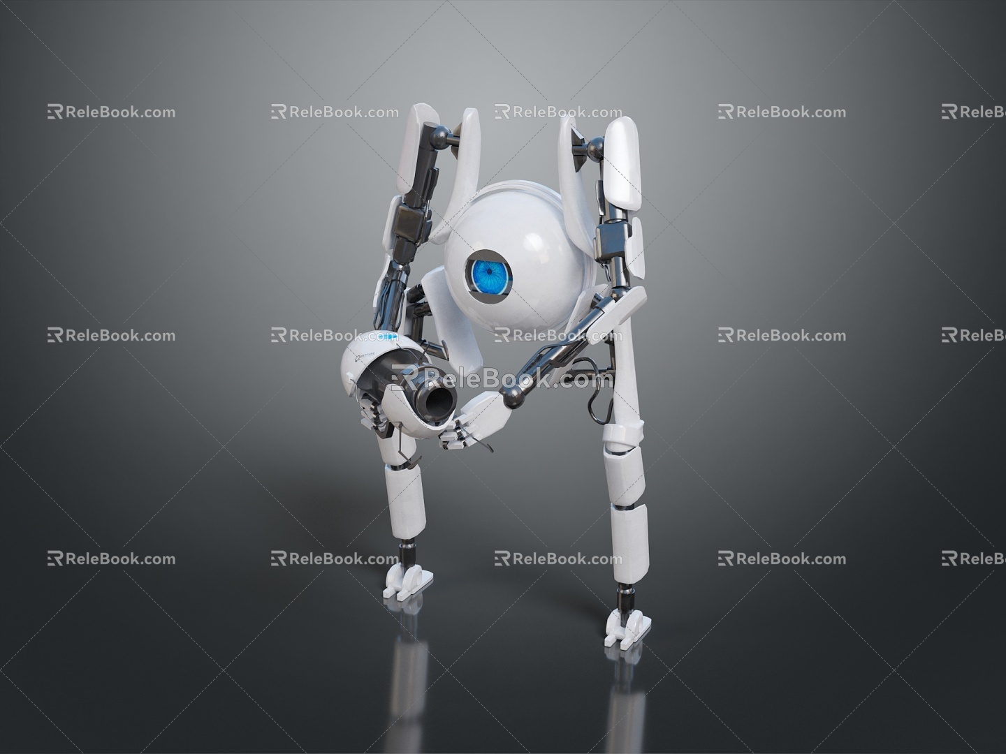 Mech Warrior Mech Soldier Machine Battlearm Mechanical Battlearm Machine Fighter Robot 3d model