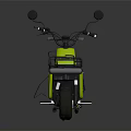 Yellow and Black Electric Scooter with Front Rack Rear Carrier Modern Design and Black Seat
