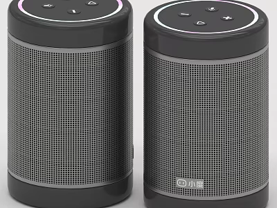 Smart Wireless Bluetooth Speakers With Modern Design And QASE Brand 3d model