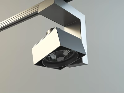 Sleek Modern Downlight Spotlight With Metal Housing For Home Ceiling Lighting 3d model
