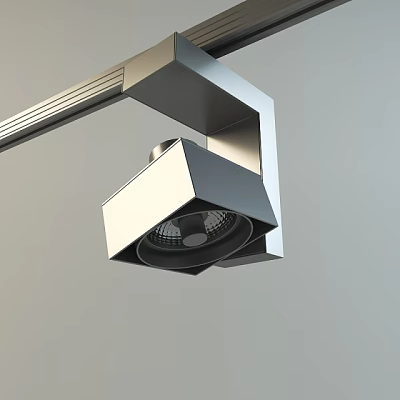 Sleek Modern Downlight Spotlight With Metal Housing For Home Ceiling Lighting 3d model