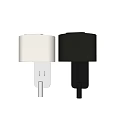 Modern Minimalist Wall Lamps With White And Black Fabric Shades For Home Decor