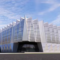 Cultural Center Architecture Art Center Architecture Gymnasium Architecture 3d model
