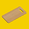 Wooden Cutting Board With Wave Edge And Handle Hole For Kitchen Cooking