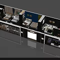 Modern Furniture Showroom With Multiple Display Areas Featuring Bed Sofa And Cabinet Setups