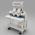 embroidery machine 3d model