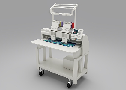 embroidery machine 3d model