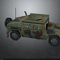 Camouflage Military Vehicle With Tactical Design Armored Body Roof Antenna And Rugged Tires
