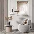 Modern single sofa single chair side several combination 3d model