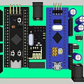 Motor controller Servo motor or DC motor 3d model