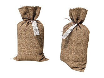 Modern Bag Ornaments Combination Sandbag Cloth Bags 3d model