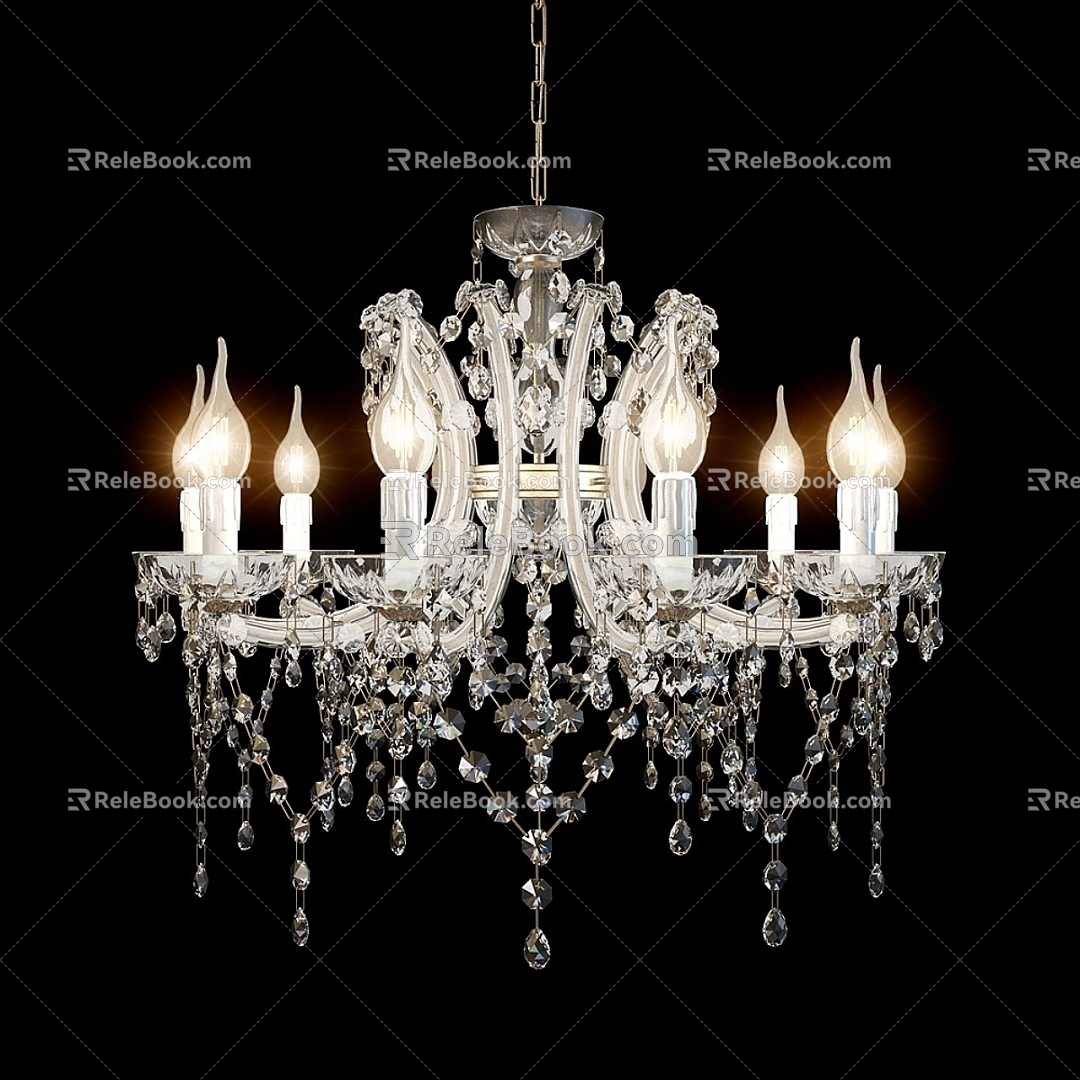 Vintage chandelier chandelier 3d model