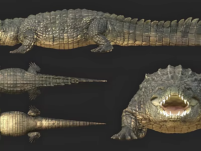 Reptile Crocodile 3D Wireframe Model with Multiple Angles and Detailed Views 3d model Reptile Crocodile 3D Wireframe Model with Multiple Angles and Detailed Views 3d model