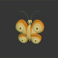 Modern Butterfly Cartoon Butterfly Animation Butterfly 3d model