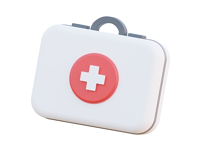 Medical Kit Medical Kit First Aid Box Medical Articles Cartoon Medical Kit 3d model