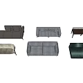 Diverse Sofa Set With Multiple Designs And Modern Styles For Living Room Use 3d model