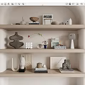 Ceramic Book Ornament Combination 3d model