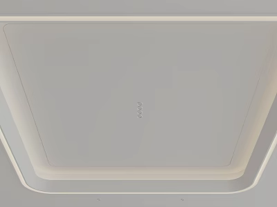 Modern Simple Ceiling Design With Smooth White Surface And Clean Lines 3d model