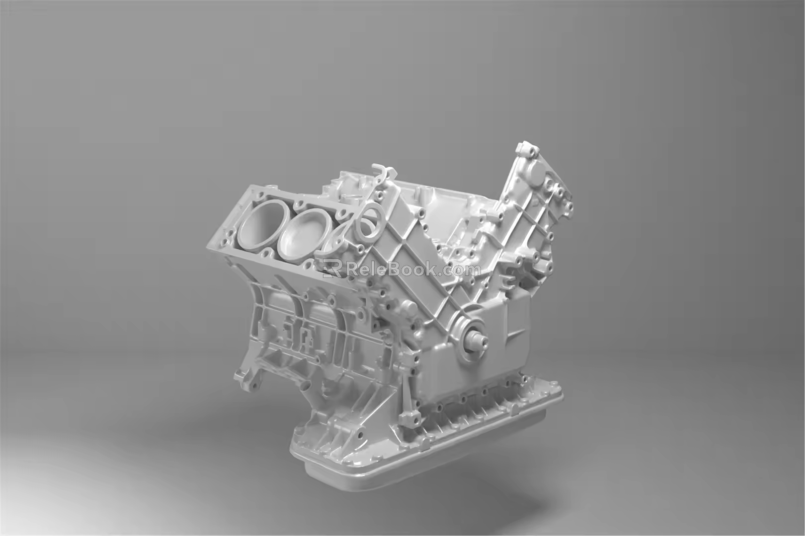 modern engine car engine 3d model