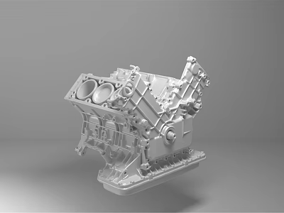 High Quality Automotive Engine Detailed Internal Components and Mechanical Structure View 3d model