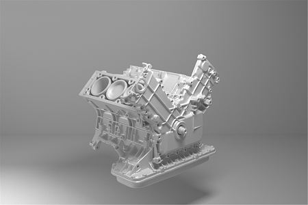 modern engine car engine 3d model