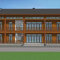 Characteristic Chinese Public Building 3d model