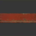 Traditional Red Rectangular Daily Life Product With Ventilated Grid And Aged Design