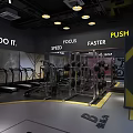 Fitness Gym With Modern Interior Workout Equipment And Do It Motivation Slogan