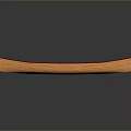 Wooden Canoe With Paddle Seats And Red Trim On Dark Reflective Surface