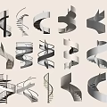 Modern Spiral Staircase Designs With Various Styles Metal Railings And Wooden Steps