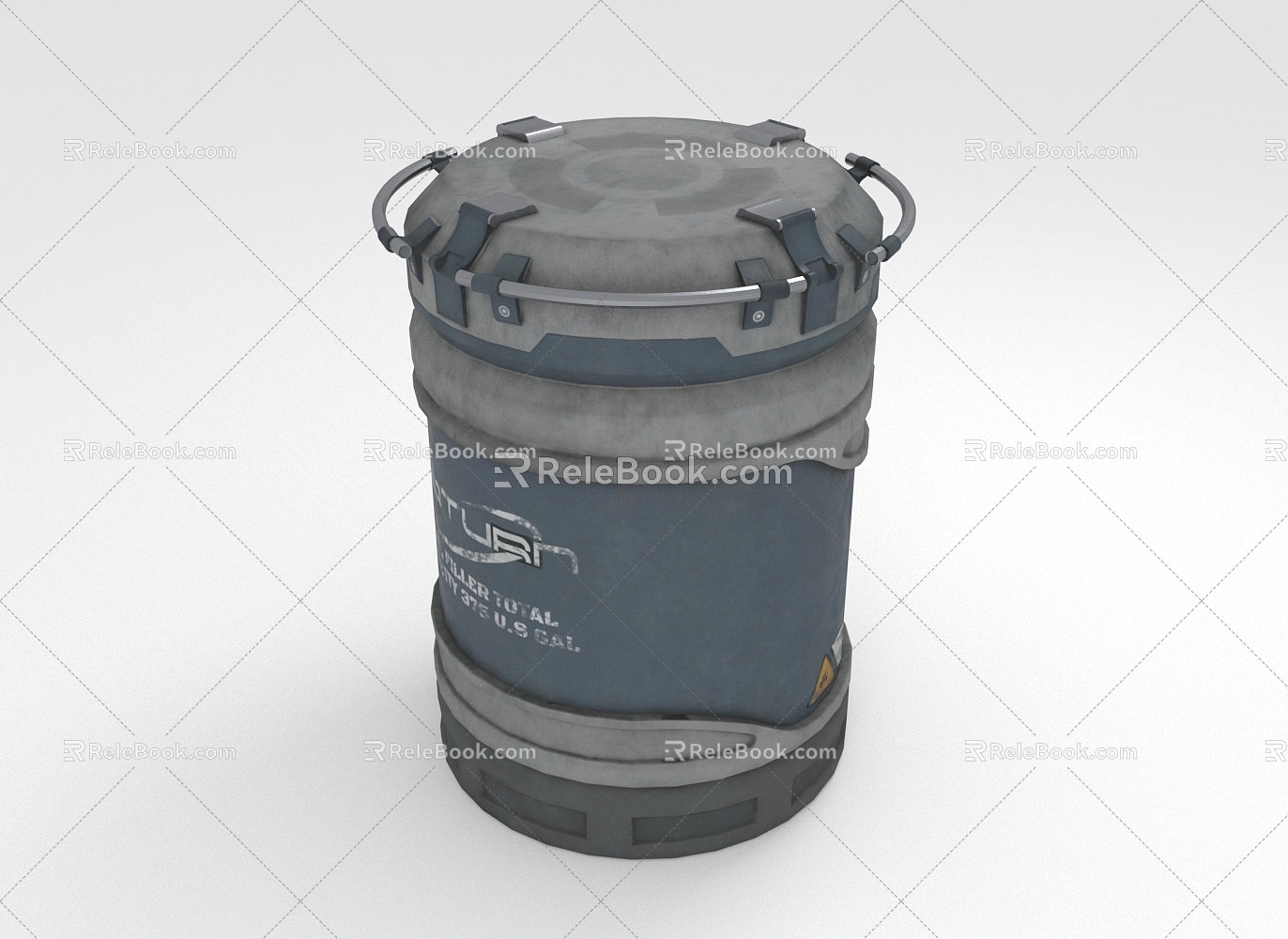 Fuel Tank Iron Tank Tank Oil Drum Container 3d model