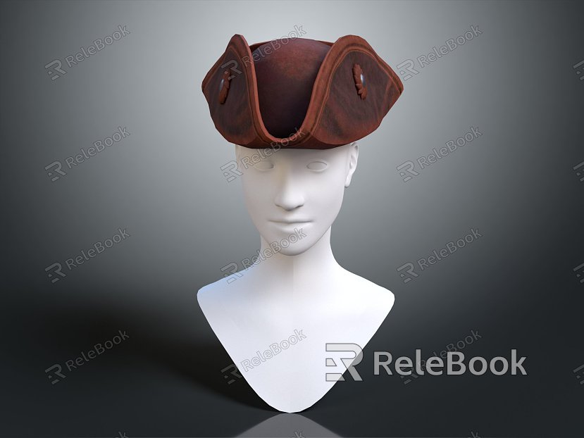 Modern Hat Mai Ren Pearl River Delta Hat Figure Statue model