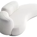 Mid-ancient style multi-person sofa cream style multi-person sofa 3d model