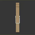 Practical Wooden Clothespin as Daily Household Item with Metal Spring and Smooth Surface