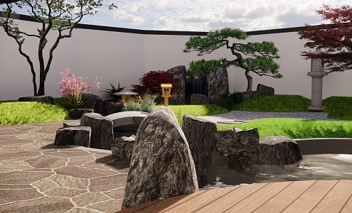 Japanese Garden 3d model